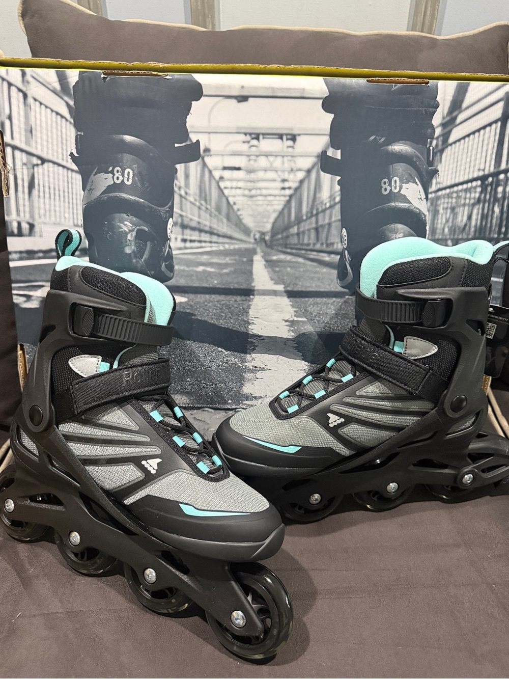 Women’s Rollerblade Inline Fitness Skates — Black and Mint